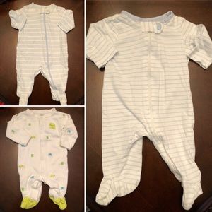 Carters brand footed pajamas newborn